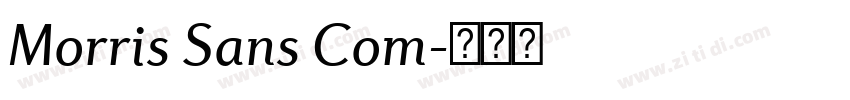 Morris Sans Com字体转换